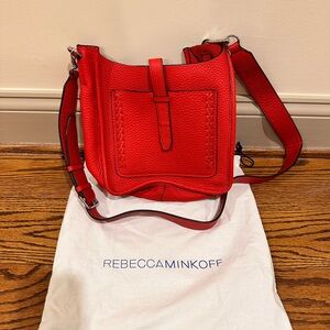 Rebecca Minkoff Red Soft Leather Crossbody